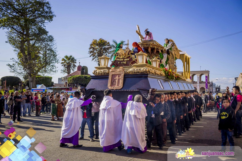 4. Miercoles Santo en San Juan Sacatepequez 2016 Procesión de Jesus de la Caida