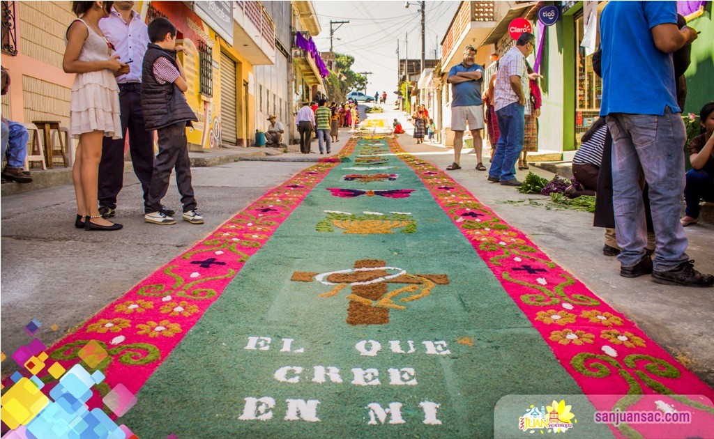 11. Via Crucis, Costumbres y Tradiciones de San Juan Sacatepequez, Semana Santa en Guatemala