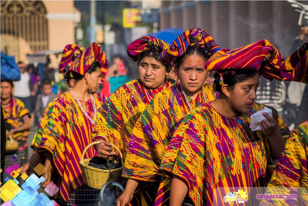 16. TRaje Tipico de San Juan Sacatepequez Via Crucis, Costumbres y Tradiciones de San Juan Sacatepequez, Semana Santa en Guatemala