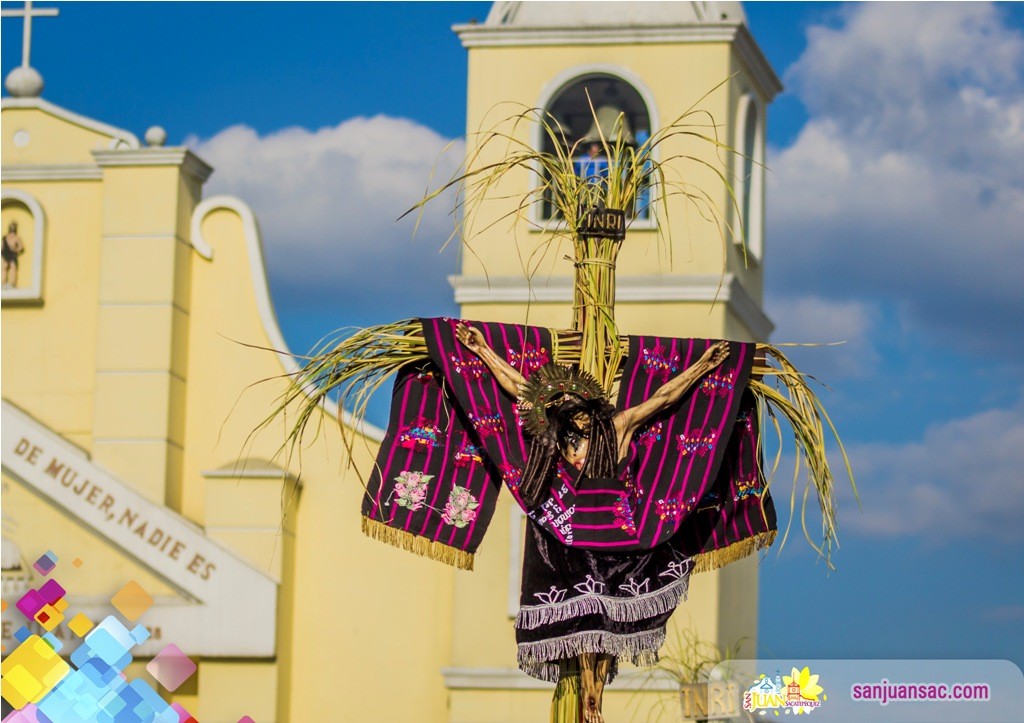 18. Via Crucis, Costumbres y Tradiciones de San Juan Sacatepequez, Semana Santa en Guatemala Cristos de la Jusitica