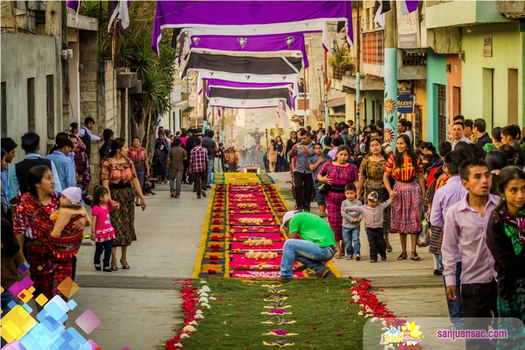 22. Via Crucis, Costumbres y Tradiciones de San Juan Sacatepequez, Semana Santa en Guatemala