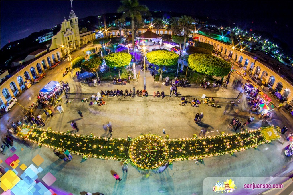 30. Parque Central de San Juan Sacatepequez, Iglesia, Municipalidad Via Crucis, Costumbres y Tradiciones de San Juan Sacatepequez, Semana Santa en Guatemala