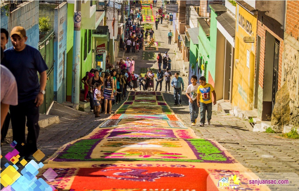 7. Via Crucis, Costumbres y Tradiciones de San Juan Sacatepequez, Semana Santa en Guatemala